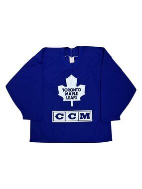 TORONTO MAPLE LEAFS NHL Vintage 90s Maska Air Knit NHL Hockey Jersey Mens Medium